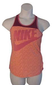 Nike Vintage Y2K XL Girls Racerback Tank Top Pink Purple Swoosh - Picture 1 of 4