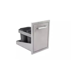 Bonfire Stainless Steel Built-in Single Trash Drawer for Outdoor BBQ Kitchen - Picture 1 of 10