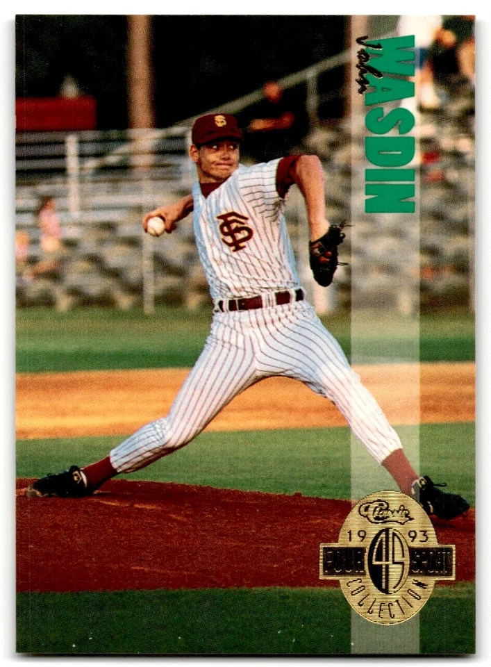 1993 Classic 4s Collection John Wasdin Oakland Athletics #301 - Image 1 of 2