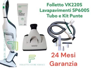 VORWERK FOLLETTO VK 220 S PULILAVA SP600S COMPLETO VORWERK GRATIS KIT ACCESSORI - Imagen 1 de 5