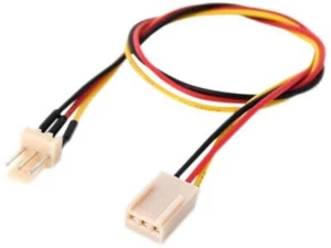 3 Pin Stecker auf 3 Pin Buchse 12 V CPU VGA Lüfter Netz Verlängerungskabel 20 cm - Bild 1 von 4