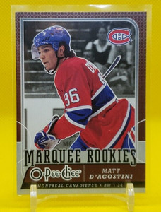 2008-09 O-Pee-Chee Marquee Rookies - Matt D'Agostini RC card#523