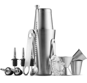 Bartender Kit - 14 Piece Cocktail Shaker Bar Tools Set, Stainless Steel Kit - Picture 1 of 5