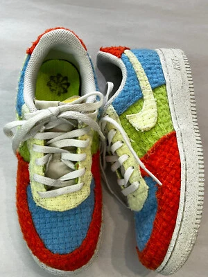 Nike Air Force 1 LV8 NN Bajo Cáñamo PS Juvenil Talla 3 Y Azul/Tinte Limón Foto 1 de 4