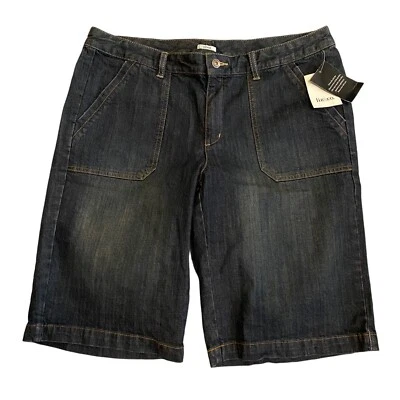 Bermudas de mezclilla para mujer Liz & Company talla 16 elásticas nuevas con etiquetas Foto 1 de 4