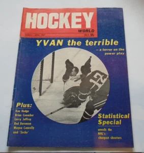 Hockey World Magazine March - April 1967 NHL no label Yvan Cournoyer - Foto 1 di 2