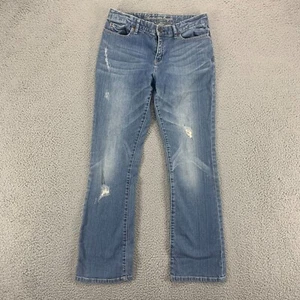 American Eagle Jeans Girls 14 Boot Distressed 77 Kids Seventy Seven Denim 26x27 - Picture 1 of 17