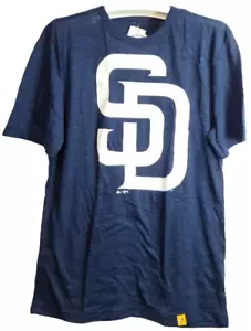 Majestic Men's San Diego Padres Short-Sleeve T-Shirt HYPER NAVY - SMALL - Picture 1 of 5