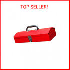 Big Red Tb102 Torin 16" Hip Roof Style Portable Steel Tool Box With Metal Latch