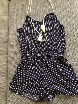 Jumpsuit Overall Einteiler Damen gepunktet - Bild 1 von 2