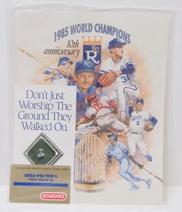 KANSAS CITY ROYALS Vintage 1995 10th Anniversary World Series Picture Sealed New - Picture 1 of 3