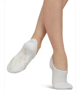 2 Pairs Of Capezio Unisex Leap White Dance/Gym Shoe New Child SZ L - Picture 1 of 4