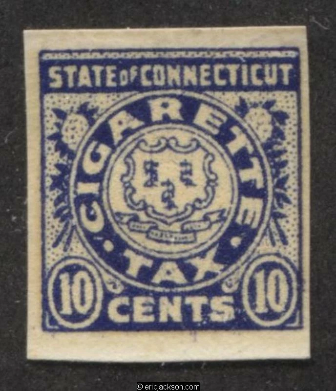 CONNECTICUT Cigarette Tax Revenue Stamp SRS CT C5 mint, VF - Image 1 of 1