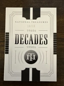 2021 National Treasures Decades  Larsen Banks McCovey Robison Gibson Auto 10/10 - Picture 1 of 4