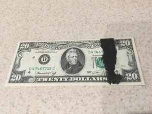 1974 $20 Twenty Dollar Bill Federal Reserve Note “INK SMEAR ERROR” - Picture 1 of 6