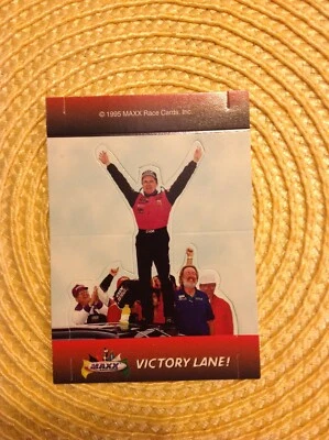 1995 Maxx Pop Ups  Victory Lane race card #1 - Image 1 of 2