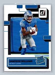 2022 Donruss Jameson Williams Rated Rookie RC #308 Lions 