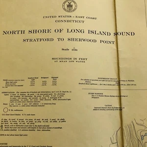 1948 Soundkarte #220 Connecticut Stratford nach Sherwood Point (1) - Bild 1 von 6