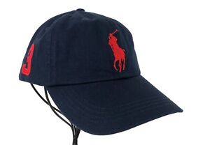 Polo Ralph Lauren Blue Body w/ Big Red Pony Logo Cap Unisex New w/ Tag Combodia