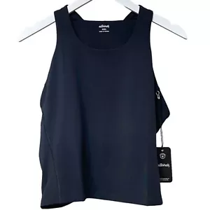 ALLBIRDS Tank Plus Size 3X Black Sports Bra Crop Top Racerback NWT - Picture 1 of 9