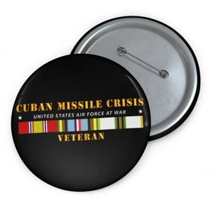 Bottoni a spilla - USAF - Crisi missilistica cubana con AFEM COLD SVC - Foto 1 di 2