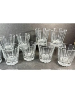 8 Mikasa Artic Lights Executive Old Fashioned Glasses Slant Side 4" - Picture 1 of 1