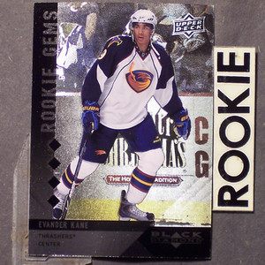 EVANDER KANE 2009/10 Black Diamond ROOKIE Gems QUAD #219 (a Edmonton OIlers RC