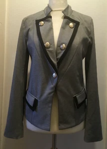 Chaqueta Blazer Forrada Zanzea Para Mujer Manga Larga Estilo Militar 10/12 Reino Unido Nueva Con Etiquetas Gris - Imagen 1 de 6