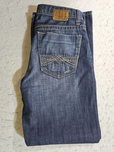 BKE Signature Tyler Denim Jeans Medium Dark Blue Wash Straight Leg Mens Sz 31x32 - Picture 1 of 9