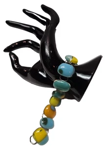 PULSERA ESLABONES CRISTAL FUNDIDO Multicolor Azul Verde Naranja - Imagen 1 de 8