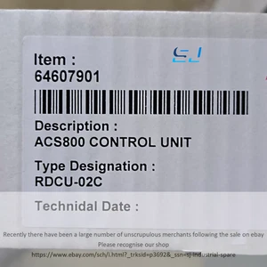 Brand new ABB RDCU-02C 64607901 Control Board RDCU-02C 64607901 - Picture 1 of 4