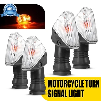 4X Lámpara indicadora de señal de giro de lente transparente para Kawasaki KLR 650 KLR650 2008-2017 Foto 1 de 4