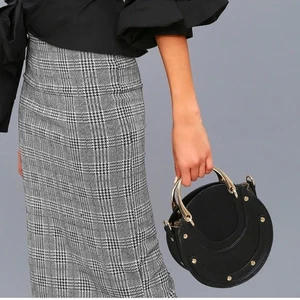 $38 Lulus Tinley Black Blue Circle Purse - Bild 1 von 4