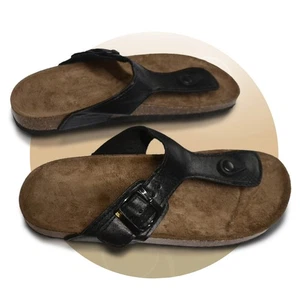 Damen Badelatschen Gr.39 Zehentreter Sommerschuhe Sandalen Badeschuh Schnalle - Bild 1 von 4