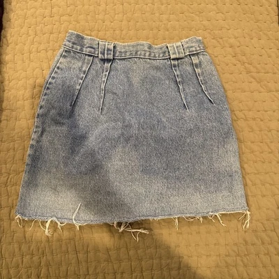 Falda vaquera vintage Forenza para mujer 10 azul lavado con ácido hecha en Italia Foto 1 de 4