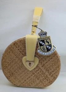 NWT Vintage Juicy Couture Woven Straw TRAIN CASE Purse 1990s Y2K - NEVER USED - Picture 1 of 14