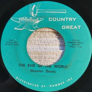 Skeeter Davis / Sammi Smith "The End Of The World / Help Me Make It Through The - Foto 1 di 3