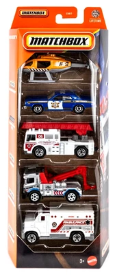 2025 Matchbox MBX Rescue V City 5-Pack - Image 1 of 4