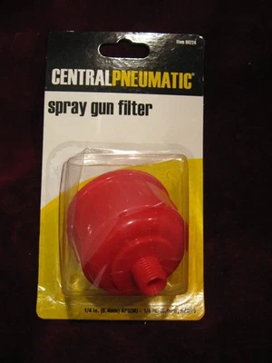 NOS NIB CentalPneumatic Spray Gun Filter # 68224 - Image 1 of 4