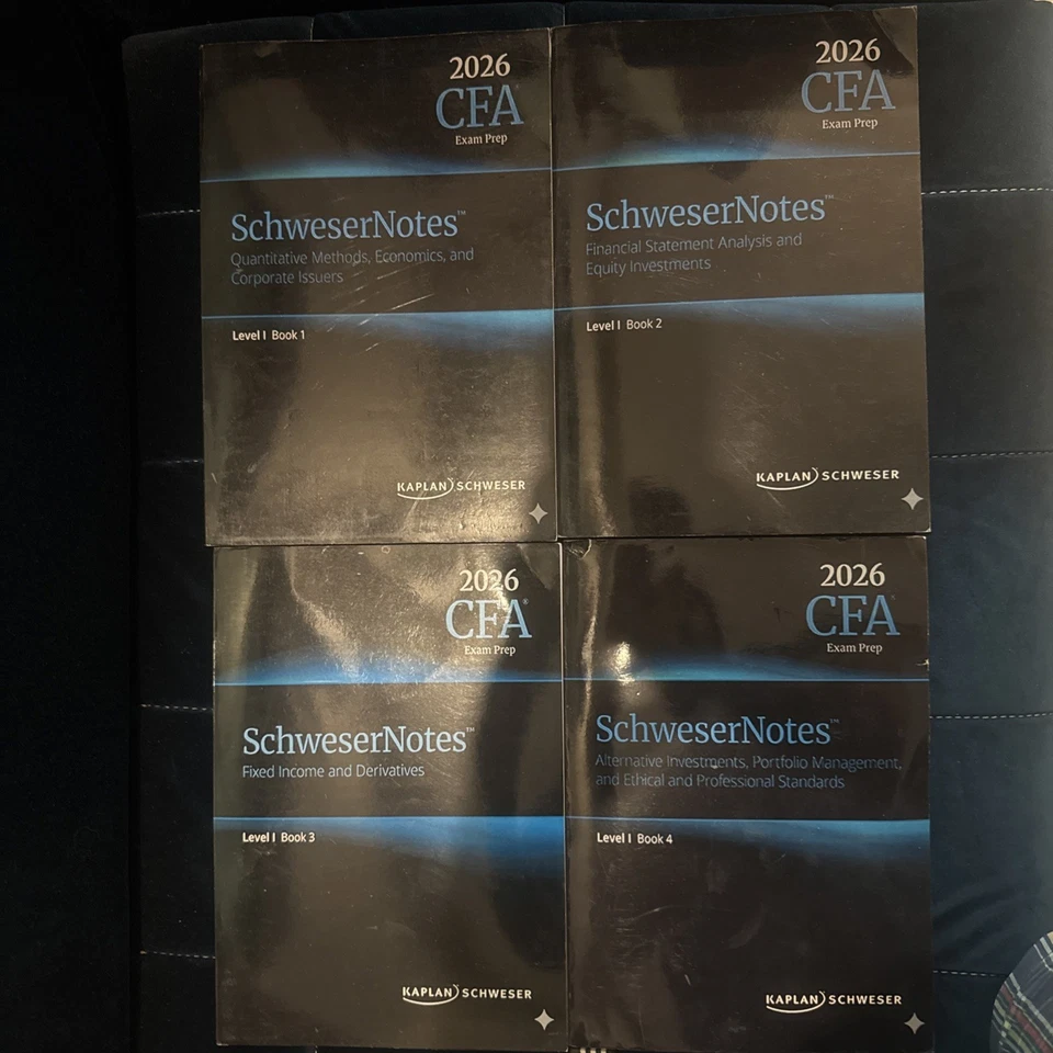 CFA Level 1 Kaplan Schweser 2026 Complete Set (Printed) - Image 1 of 3
