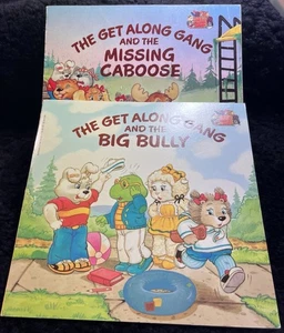 Lot 2 Vintage Books The Get Along Gang Scholastic Inc Big Bully Missing Caboose - Picture 1 of 6
