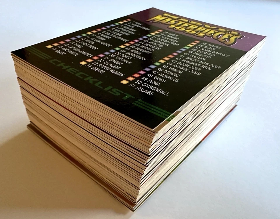 1993 Marvel Masterpieces Complete Base Set 1–90 SkyBox  NM (STOCK IMAGE) - Image 1 of 1