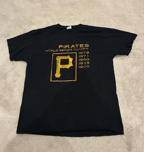 Pittsburgh Pirates T-Shirt Herren XL Baseball Tee MLB schwarz World Series Champs - Bild 1 von 7