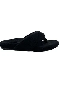 Vionic Terry Thong Slippers Lydia Black - Picture 1 of 5