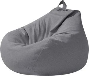 Poltrona Sacco Adulti 100 X 120 Cm - Senza Imbottitura, Cotone E Lino Pouf Sacco - Foto 1 di 12