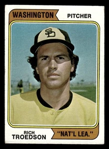 1974 Topps Baseball Rich Troedson #77 lower grade Washington NL - Picture 1 of 2