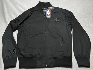 Indiana Pacers Pro Standard Jacket Size Small Black Out Full Zip Patches NBA NWT - Picture 1 of 16