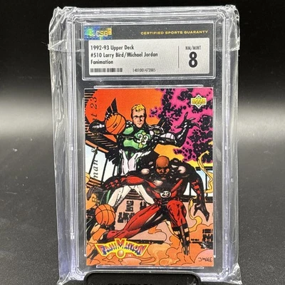 Cubierta superior 1992-93 - FaniMation Michael Jordan, Larry Bird #510 CSG 8 Foto 1 de 2