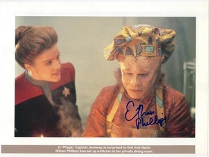 ETHAN PHILLIPS signiert 10x8 Kalenderseite Star Trek: Voyager (1997) ORIGINAL - Bild 1 von 2