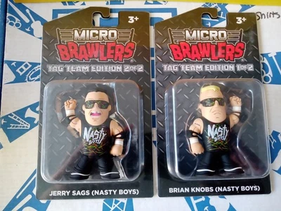 Caja de lucha libre profesional The Nasty Boys Micro Brawlers limitada 350 hecha Foto 1 de 4